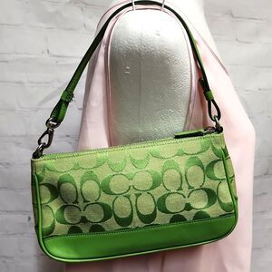 Rare Coach Signature Jacquard Small Demi Shoulder Bag